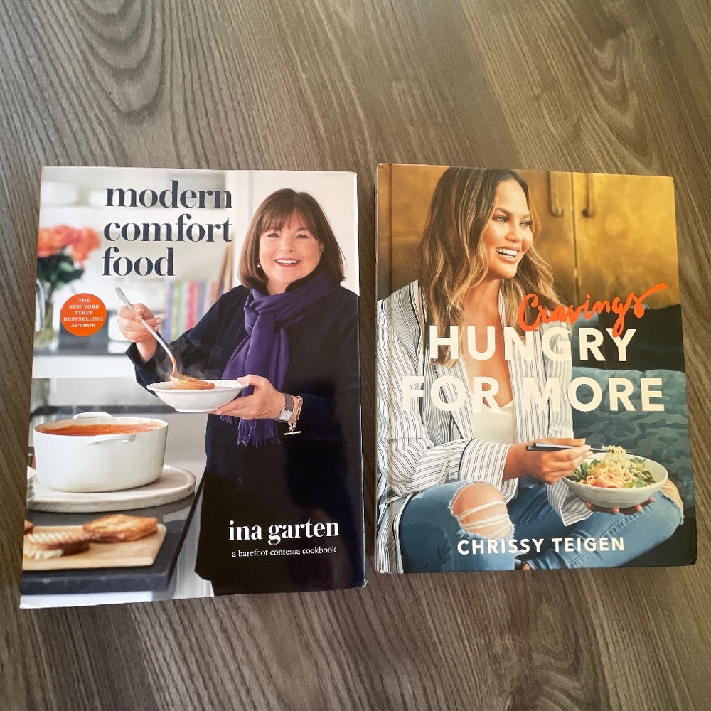 Cookbooks - ina garten and Chrissy teigen